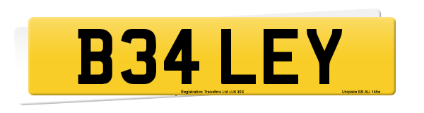 Registration number B34 LEY